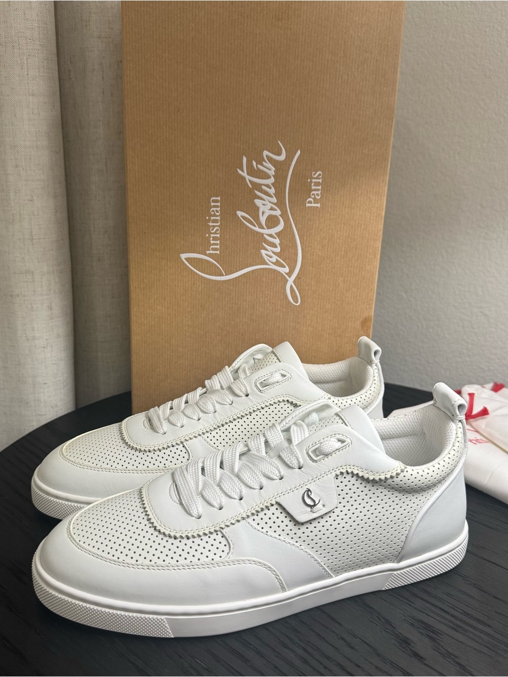 Christian Louboutin Tutti Rui Donna Sneakers Leather White 37
